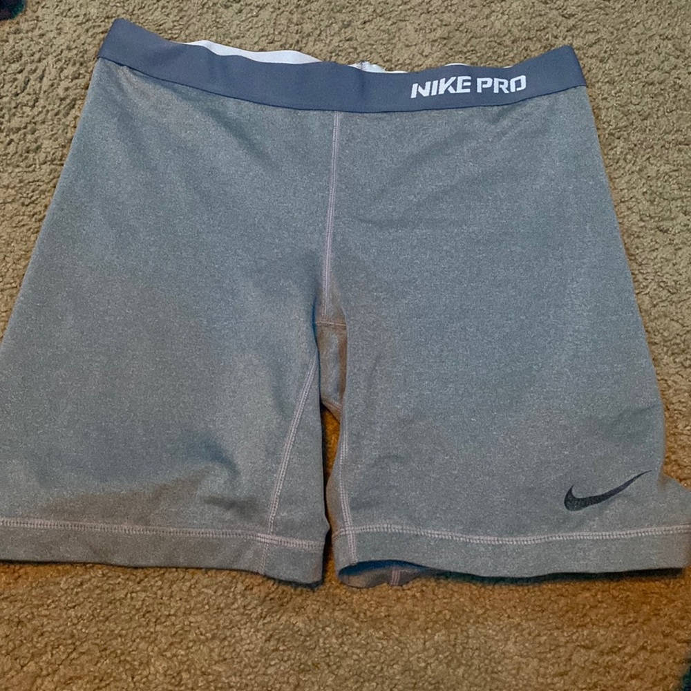 grey nike biker spandex